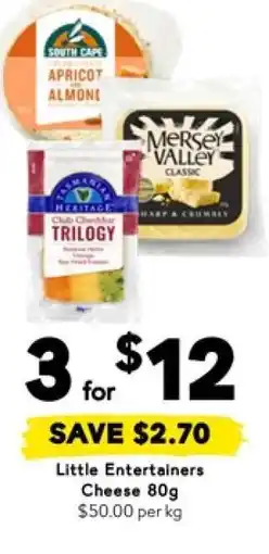 Drakes Little Entertainers Cheese 80g offer
