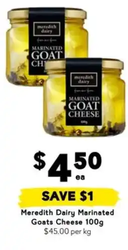 Drakes Meredith Dairy Marinated Goats Cheese 100g offer