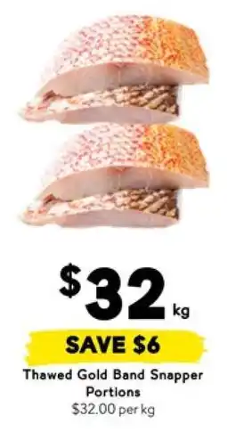 Drakes Thawed Gold Band Snapper Portions offer