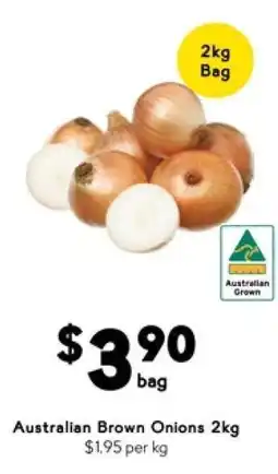 Drakes Australian Brown Onions 2kg offer