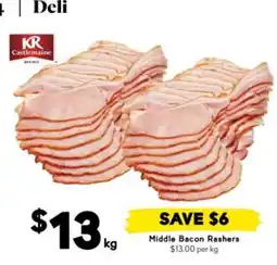 Drakes Middle Bacon Rashers offer