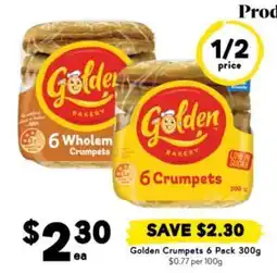 Drakes Golden Crumpets 6 Pack 300g offer