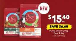 Drakes Purina One Dry Dog Food 2.5kg offer