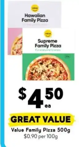 Drakes Value Family Pizza 500g offer