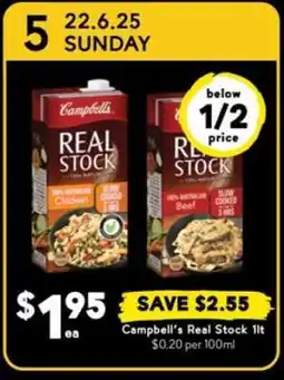 Drakes Campbell's Real Stock 1lt offer