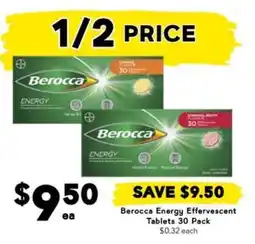 Drakes Berocca Energy Effervescent Tablets 30 Pack offer
