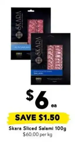 Drakes Skara Sliced Salami 100g offer