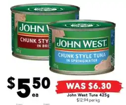 Drakes John West Tuna 425g offer