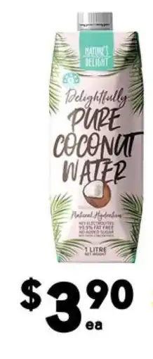 Drakes Delightfully Pure Coconut Water offer