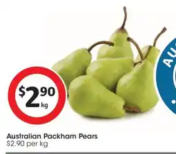 Coles Australian Packham Pears offer