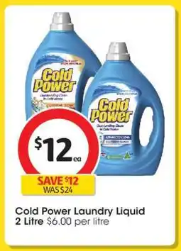Coles Cold Power Laundry Liquid offer