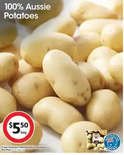 Coles Coles Australian Washed White Potatoes offer