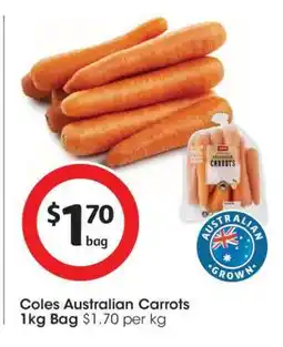 Coles Coles Australian Carrots offer