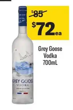 Coles Grey Goose Vodka 700mL offer