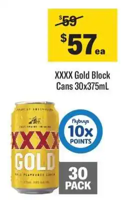 Coles XXXX Gold Block offer
