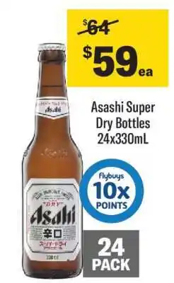Coles Asahi Super Dry Bottles offer