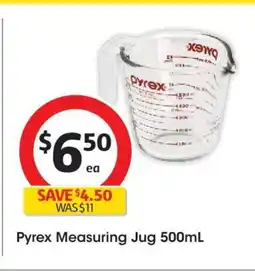 Coles Pyrex Measuring Jug 500mL offer