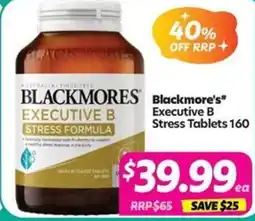 Your Discount Chemist Blackmore's Executive B Stress offer