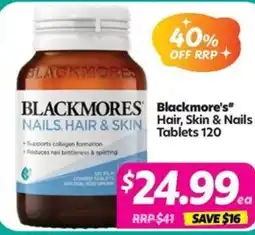 Your Discount Chemist Blackmore's Hair, Skin & Nails offer