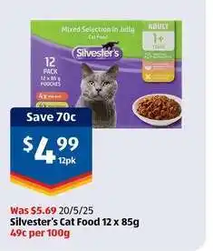 ALDI Silvester's Cat Food 12 x 85g offer