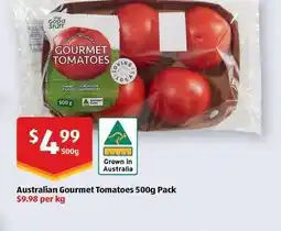 ALDI Australian Gourmet Tomatoes 500g Pack offer