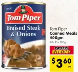 Spar Tom Piper Canned Meals offer