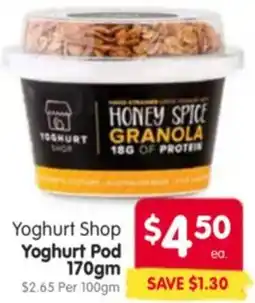 Spar Yoghurt Shop Yoghurt Pod offer