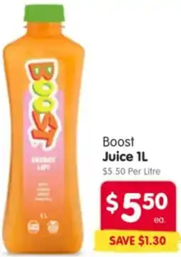 Spar Boost Juice offer