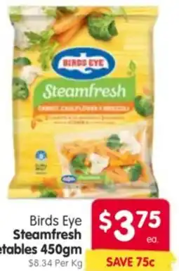 Spar Birds Eye Steamfresh Vegetables offer