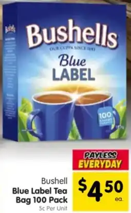 Spar Bushell Blue Label Tea Bag offer
