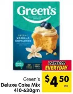 Spar Green's Deluxe Cake Mix offer