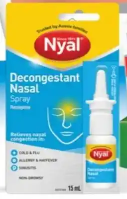 Spar Nyal Decongestant Nasal Spray offer