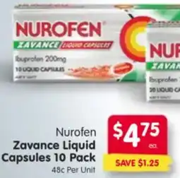 Spar Nurofen Zavance Liquid Capsules offer