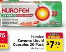 Spar Nurofen Zavance Liquid Capsules offer