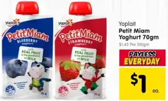 Spar Yoplait Petit Miam Yoghurt offer