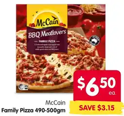 Spar McCain Family Pizza offer