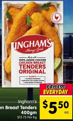 Spar Ingham's Chicken Breast Tenders offer