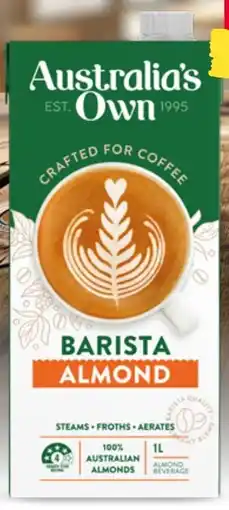 Spar Australia's Own Barista Milk offer