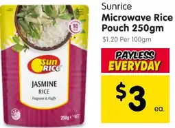 Spar Sunrice Microwave Rice Pouch offer