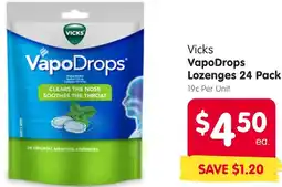 Spar Vicks VapoDrops Lozenges offer