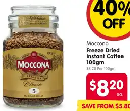 Spar Moccona Freeze Dried Instant Coffee offer