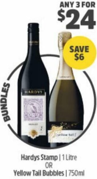 BWS Hardys Stamp 1 Litre offer