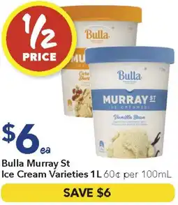 Ritchies Bulla Murray St Ice Cream Varieties offer