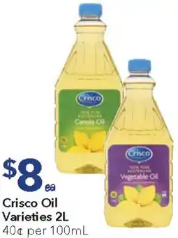 Ritchies Crisco Oil Varieties offer
