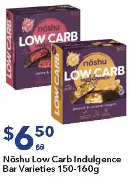 Ritchies Nōshu Low Carb Indulgence Bar Varieties offer