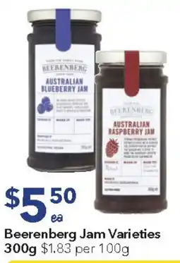 Ritchies Beerenberg Jam Varieties offer