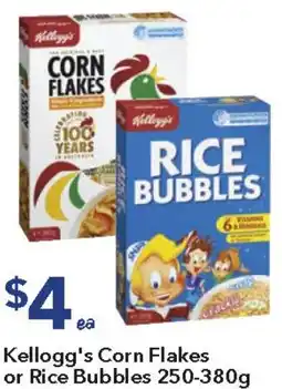 Ritchies Kellogg's Corn Flakes or Rice Bubbles offer