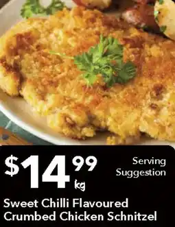 Ritchies Sweet Chilli Flavoured Crumbed Chicken Schnitzel offer