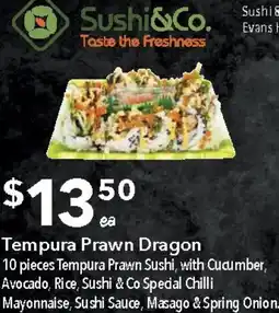 Ritchies Tempura Prawn Dragon offer