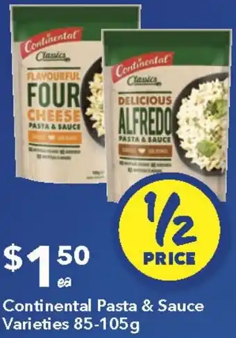 Ritchies Continental Pasta & Sauce Varieties offer